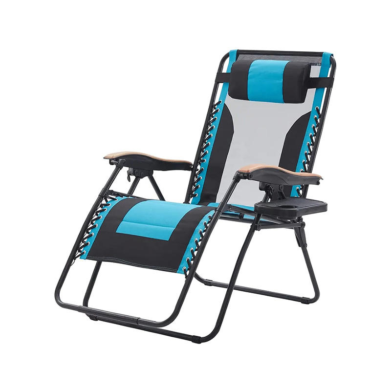 Breathable Mesh Backrest Outdoor Folding Zero Gravity Recliner Chair