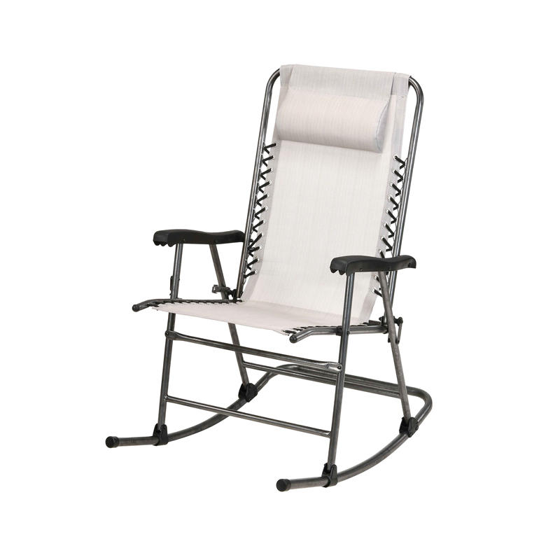 Textilene Fabric Folding Rocking Chair Reclining Patio Chair