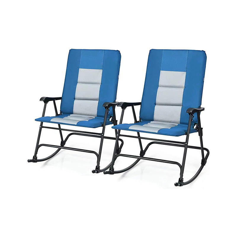Convenient storage outdoor Padded Folding Rocking Chair