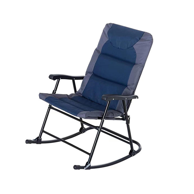 Outdoor leisure steel 600D Oxford Fabric Folding Rocking Chair